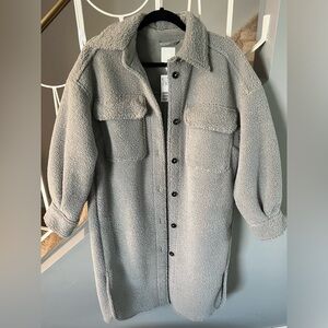 h&m sherpa jacket